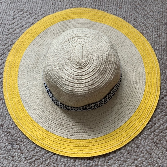 Gymboree Kid Girl Large Brim Straw Hat 🌼 Size Large (10-12) - Picture 4 of 10